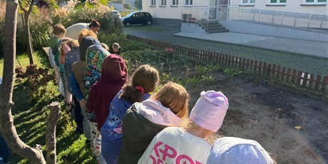 Powiększ grafikę: Ekoludki zebrały warzywka w ogródku przedszkolnym, które posiały i posadziły wiosną