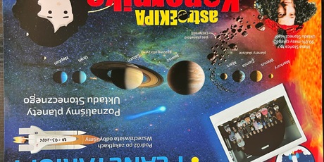 Powiększ grafikę: Dzieci z grupy II wzięły udział w zorganizowanym przez Centrum Edukacji SmartLab wyjątkowym seansie i pokazie astronomicznym w mobilnym Planetarium