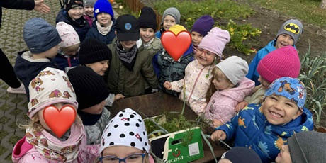 Powiększ grafikę: Bajkoludki zebrały plony z naszego ogródka.