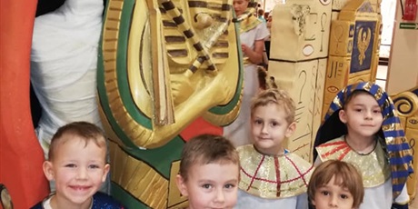 Powiększ grafikę: 31.01.2020 Zajęcia edukacyjne w C. H. Alfa pt. Dziecko królem historii-starożytny Egipt